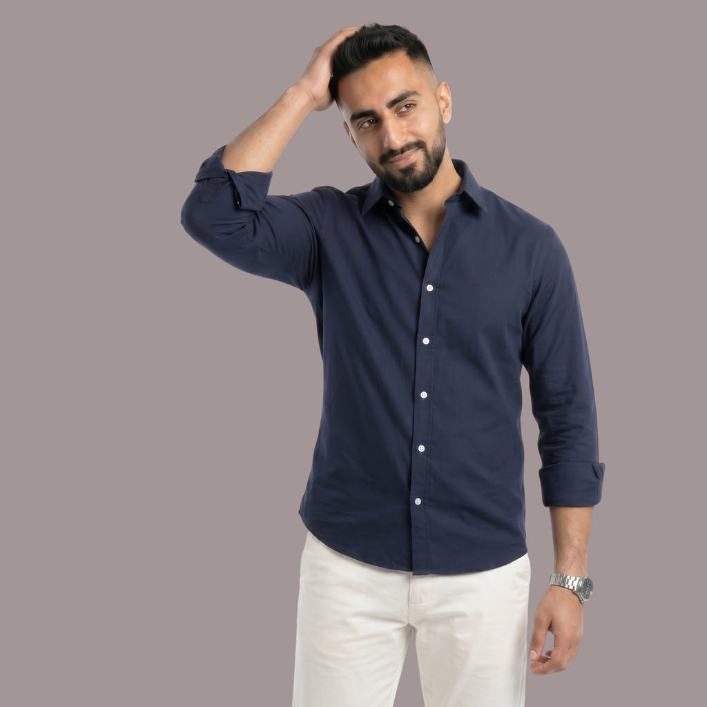 HZBER Classic Shirt — Navy