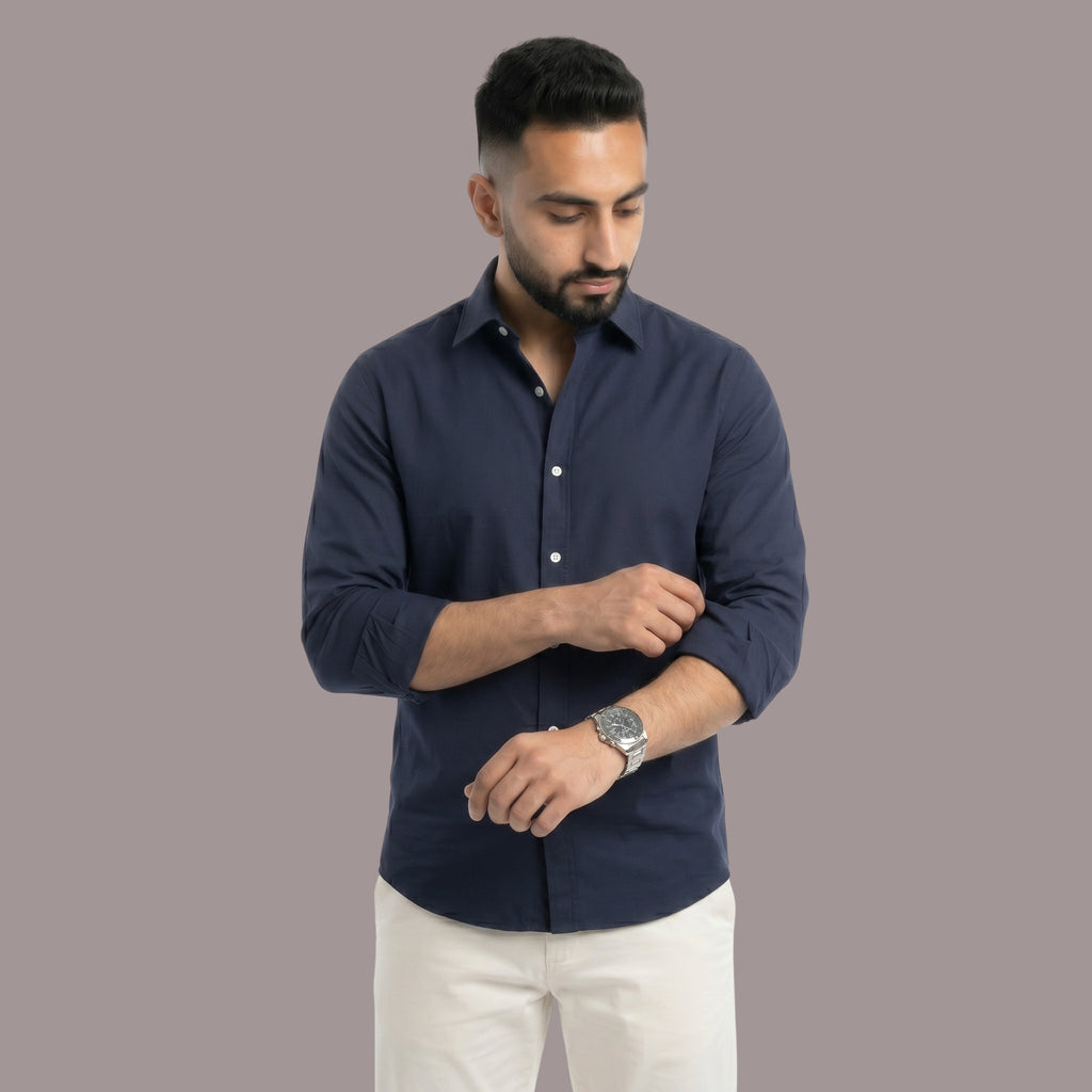 HZBER Classic Shirt — Navy