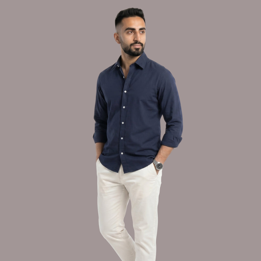 HZBER Classic Shirt — Navy