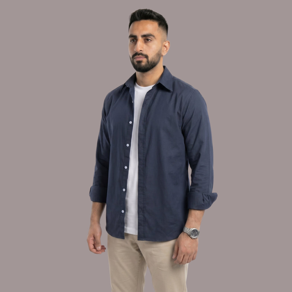 HZBER Classic Shirt — Navy
