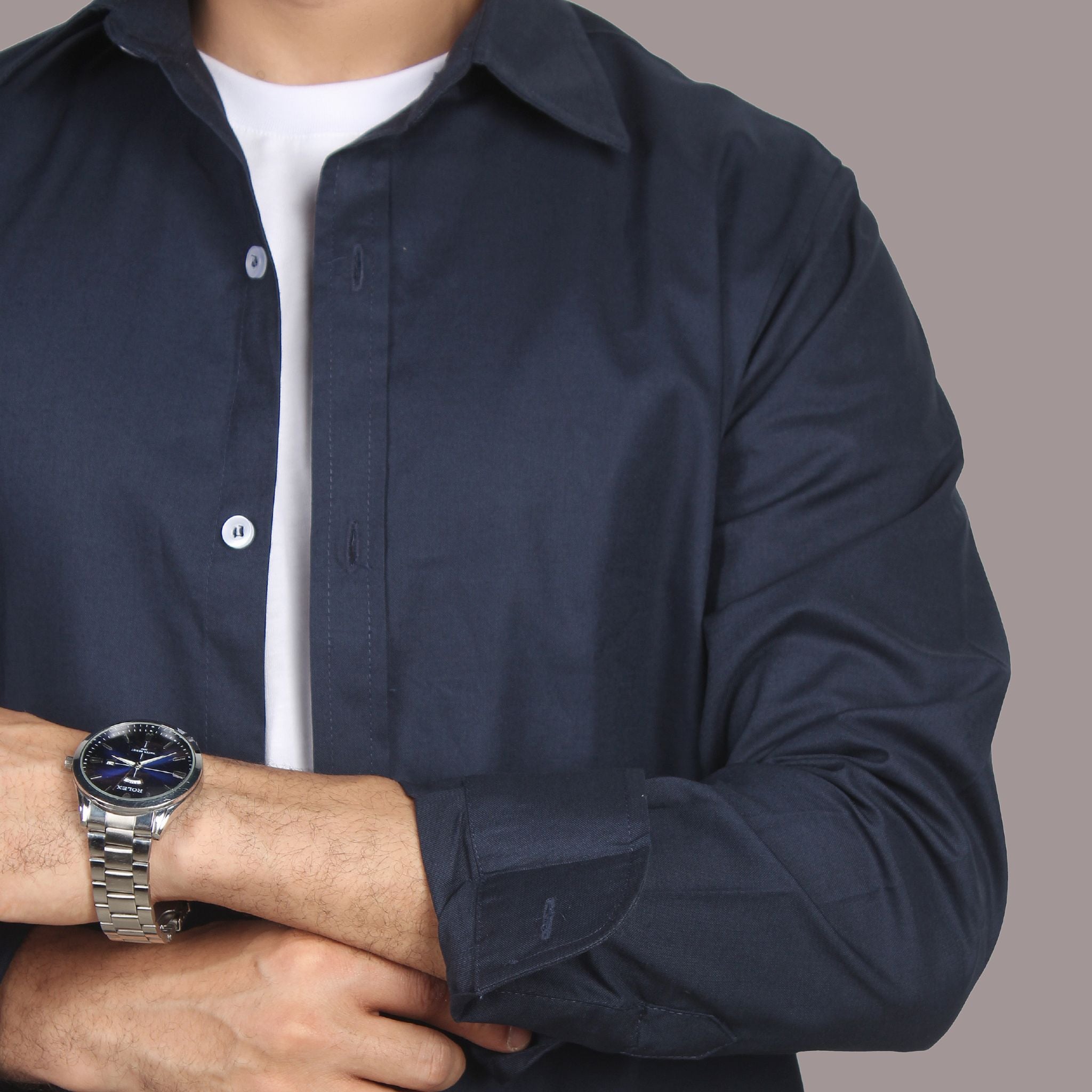 HZBER Classic Shirt — Navy