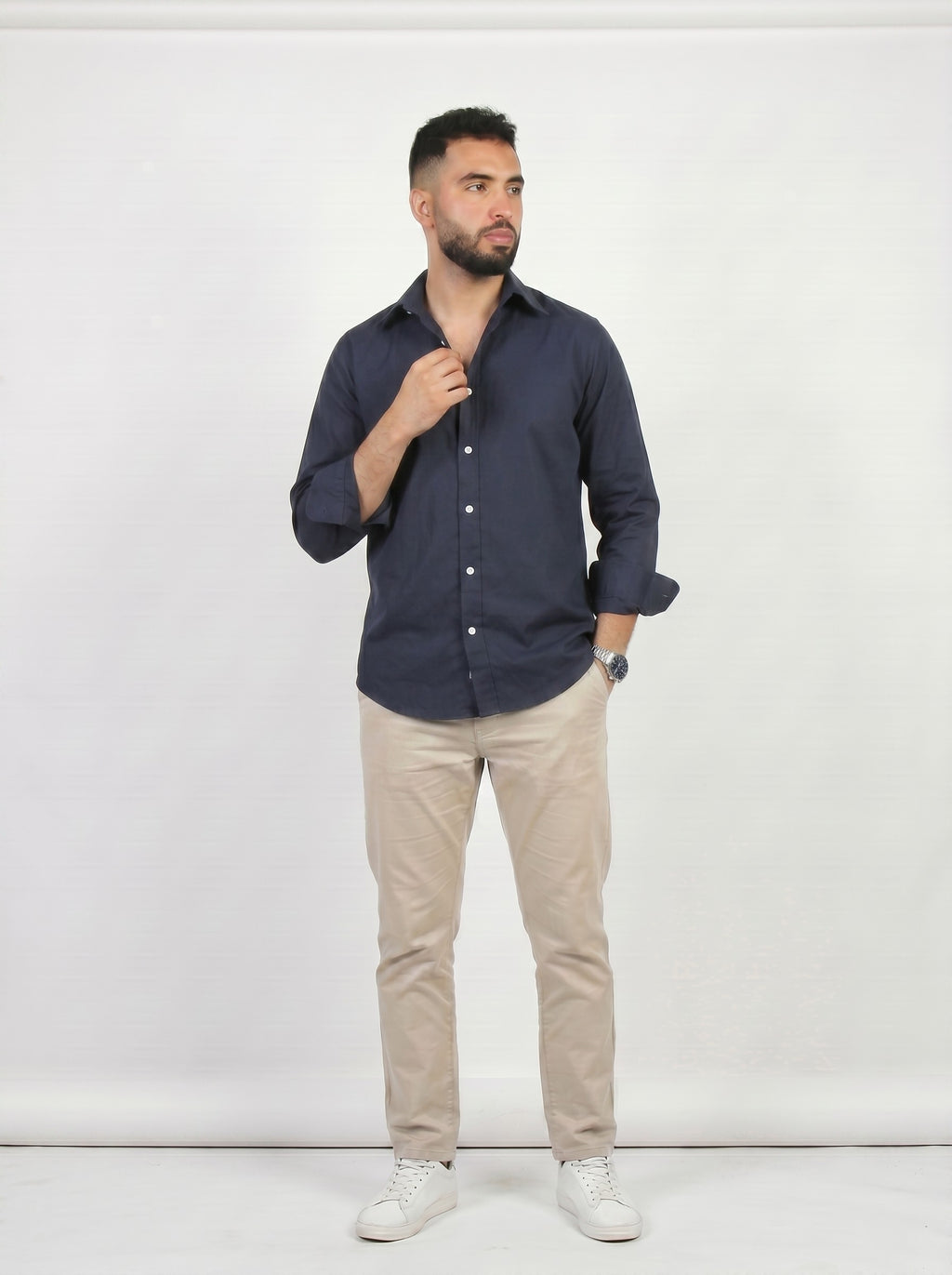 HZBER Classic Shirt — Navy