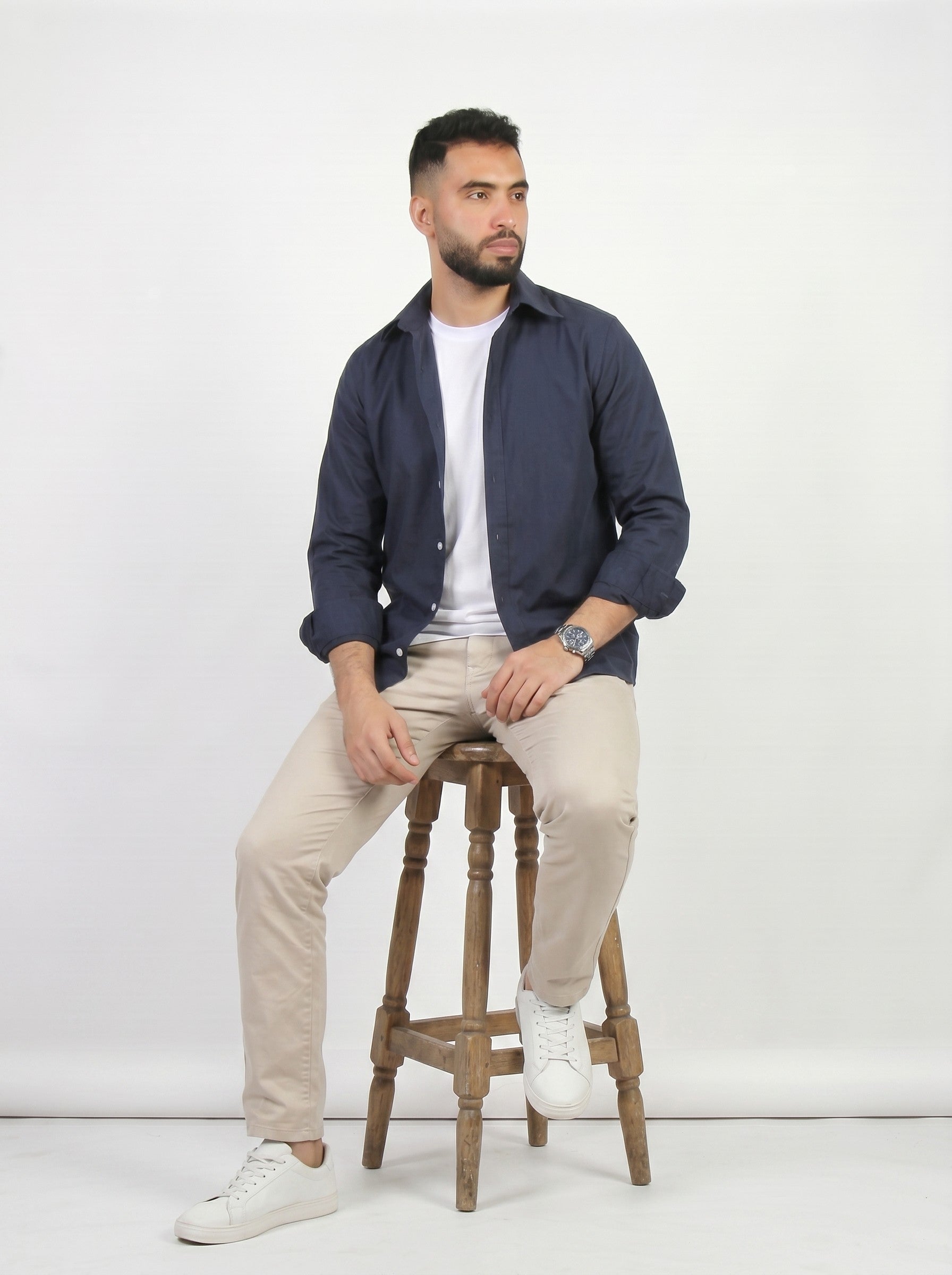 HZBER Classic Shirt — Navy