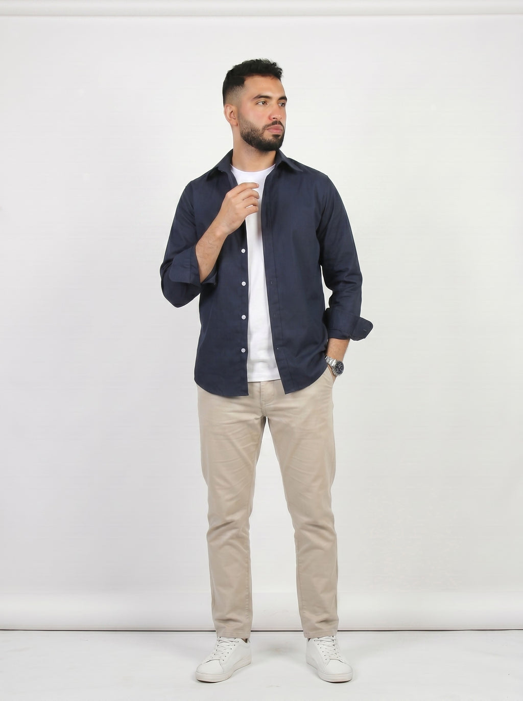 HZBER Classic Shirt — Navy